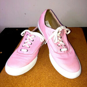 Helly Hanson 596 Women’s Sneaker Running Shoes Pink 7 Lace Up Canvas Rubber Sole